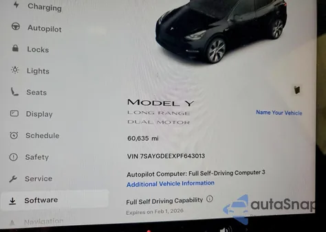 2023 Tesla Model Y из США, поврежденный, VIN 7SAYGDEEXPF643013